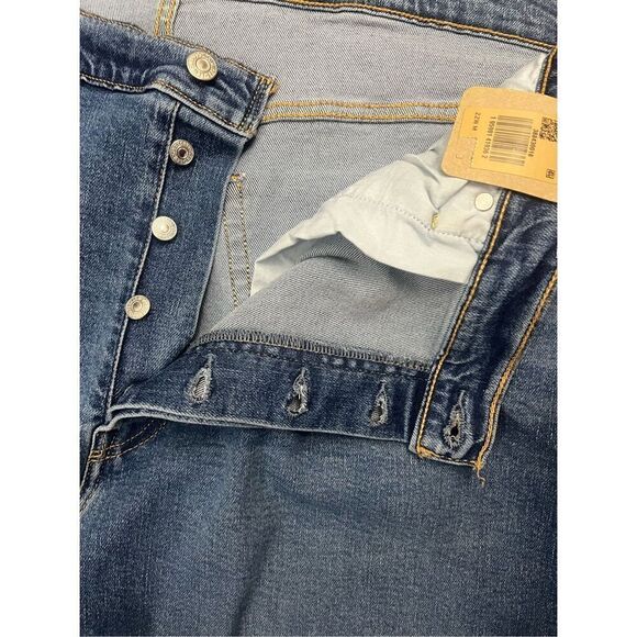 Levi's Ribcage Straight Ankle Jeans Women 22W Blue Super High Rise Button Fly - Picture 9 of 12